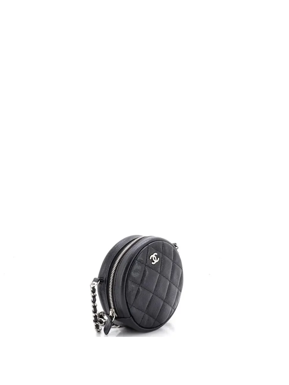 Chanel Round Clutch With Chain Quilted #254464C28B